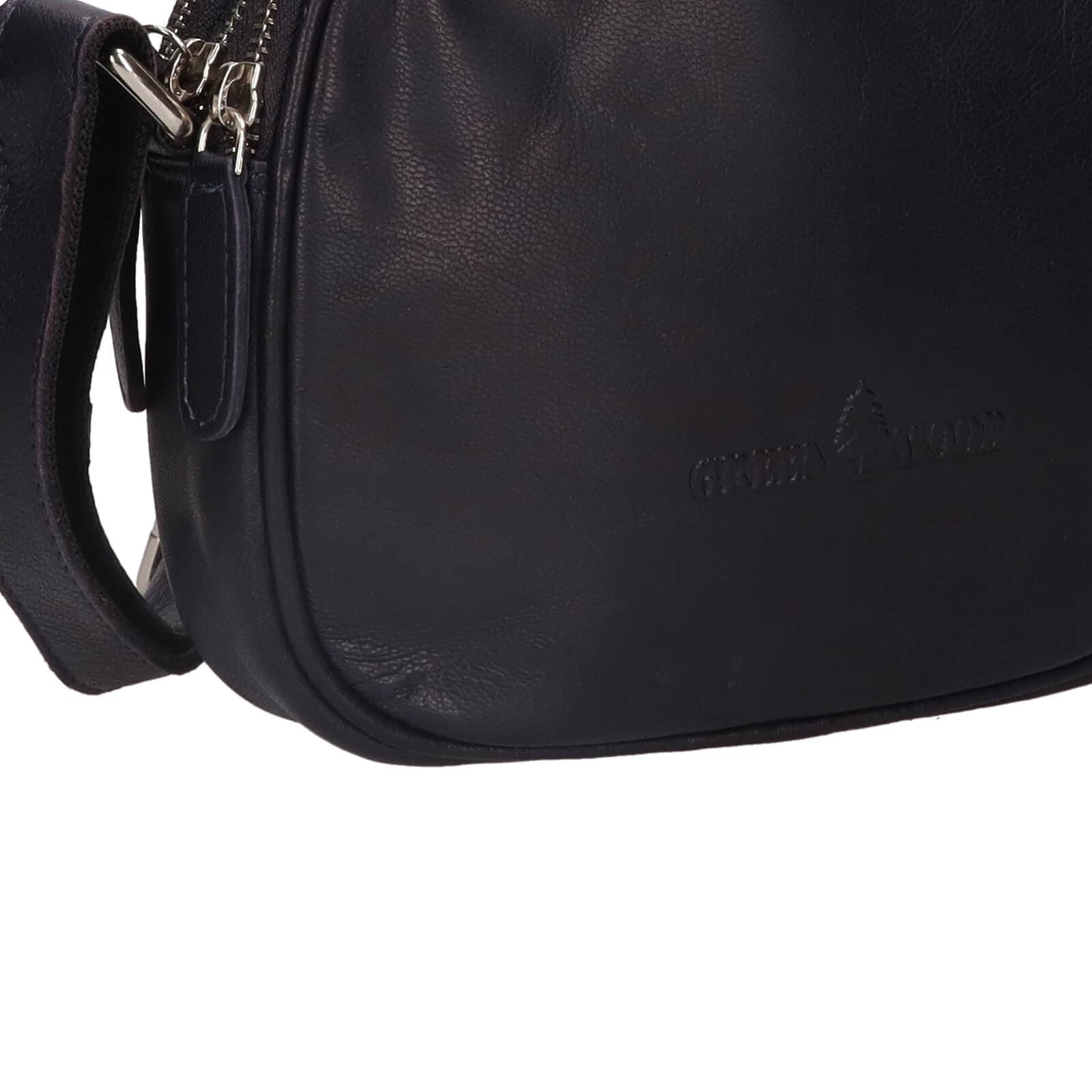Kožená crossbody kabelka Greenwood Vigi, modrá 5