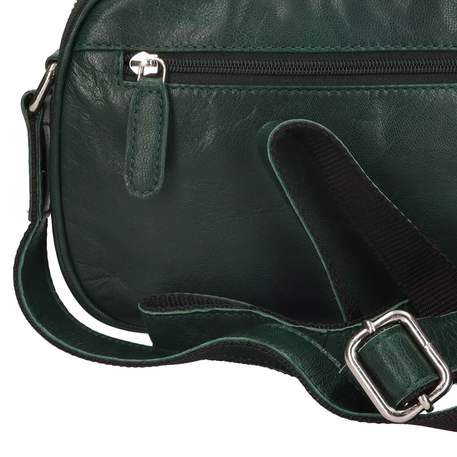 Kožená crossbody kabelka Greenwood Vigi, zelená 6