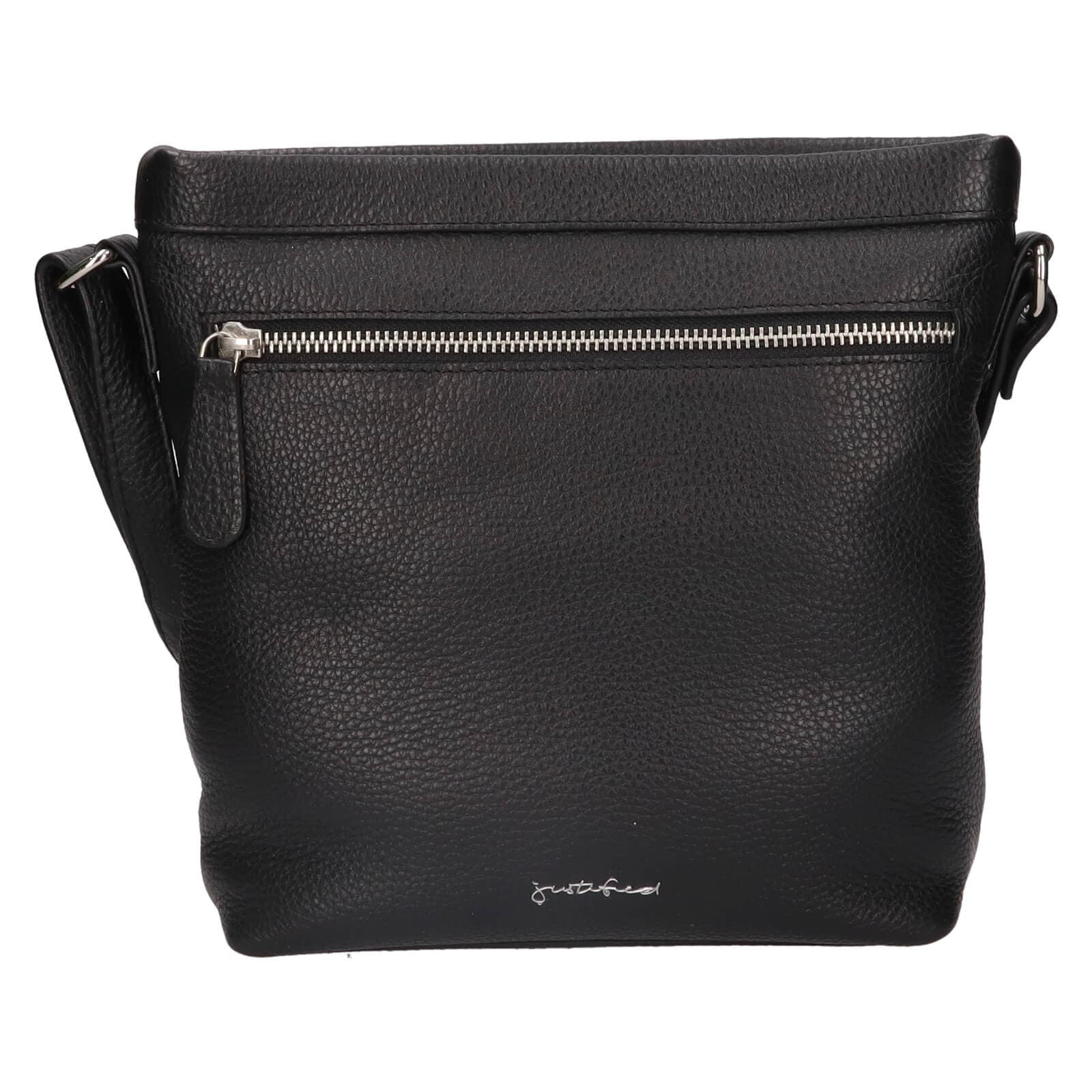 Kožená crossbody kabelka Justified Rosalie, černá