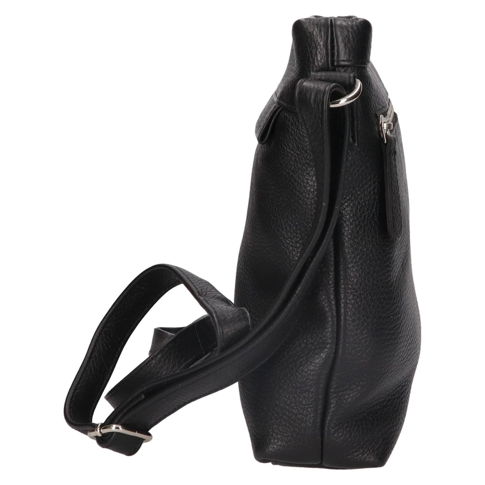Kožená crossbody kabelka Justified Rosalie, černá 4