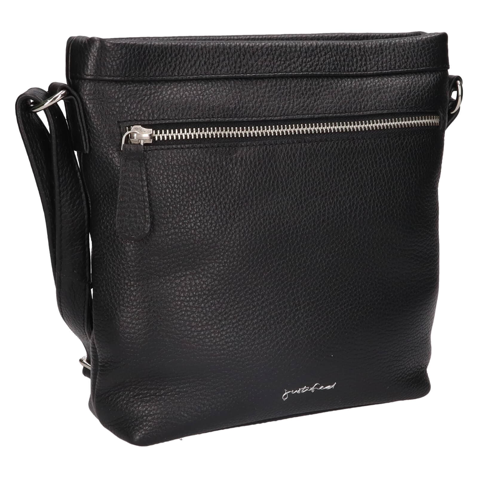 Kožená crossbody kabelka Justified Rosalie, černá 2