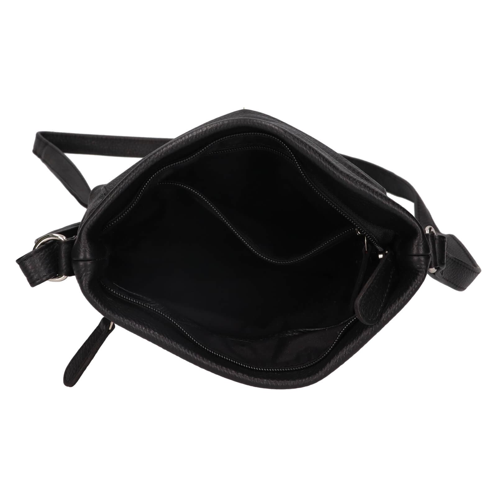 Kožená crossbody kabelka Justified Rosalie, černá 6