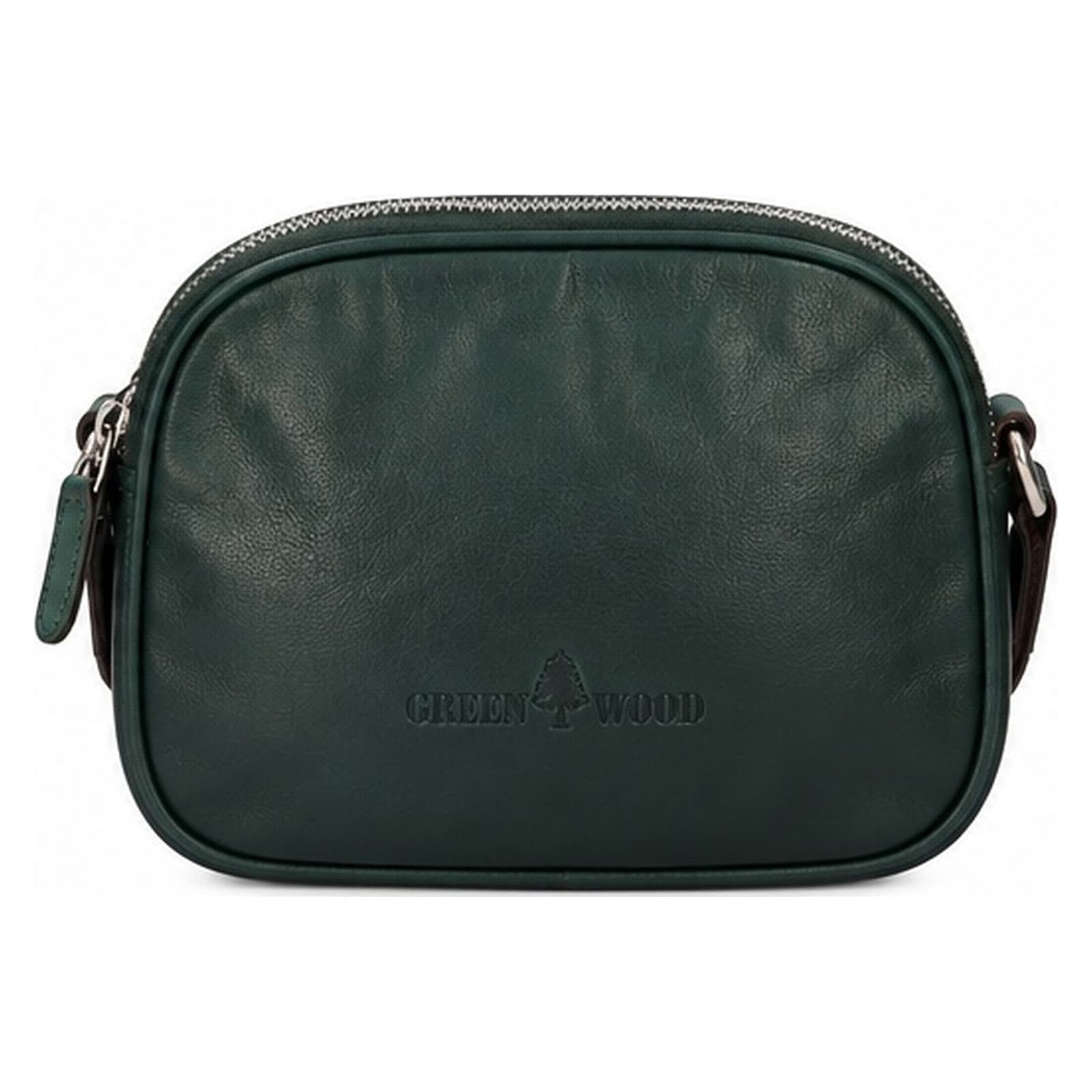 Kožená crossbody kabelka Greenwood Vigi, zelená