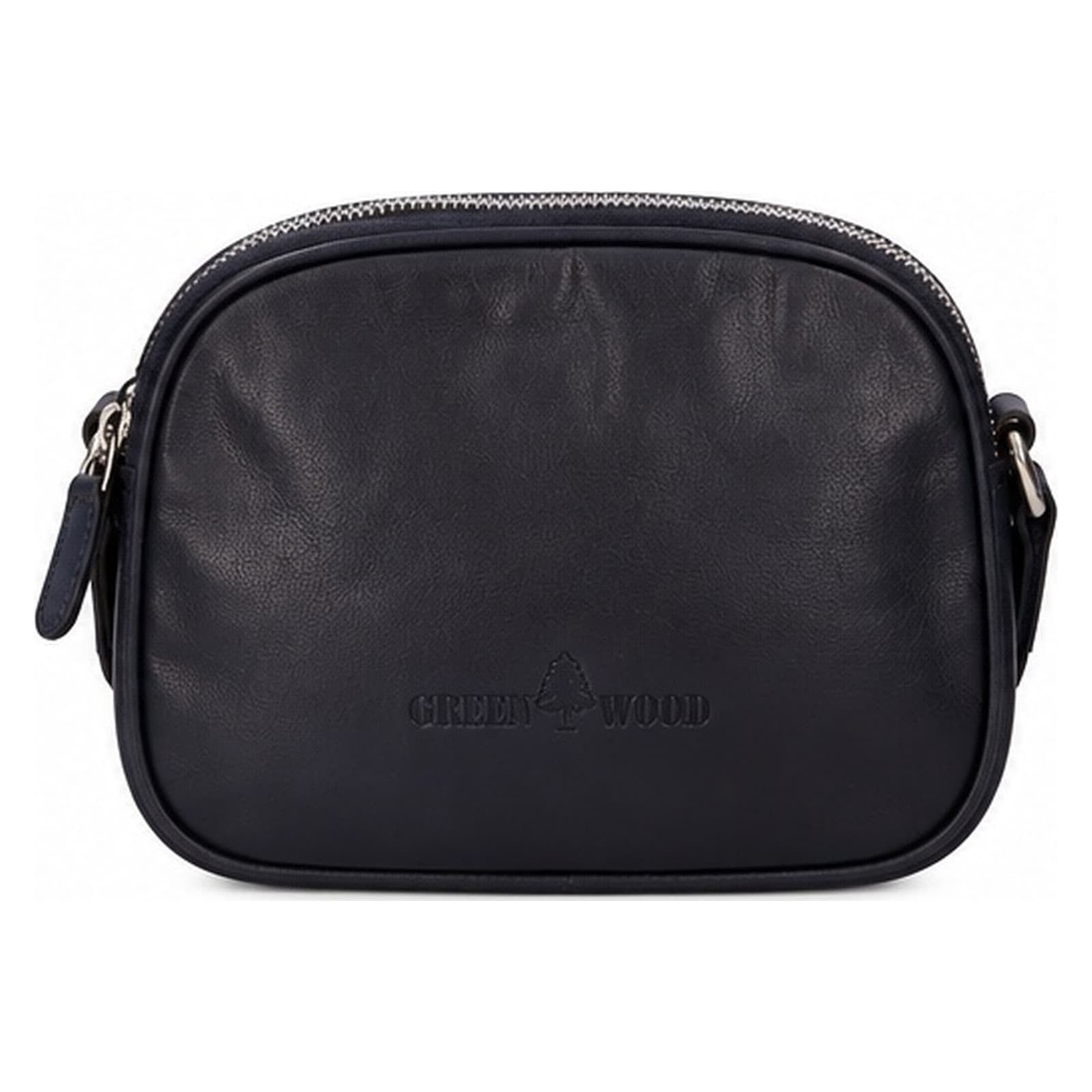 Kožená crossbody kabelka Greenwood Vigi, modrá