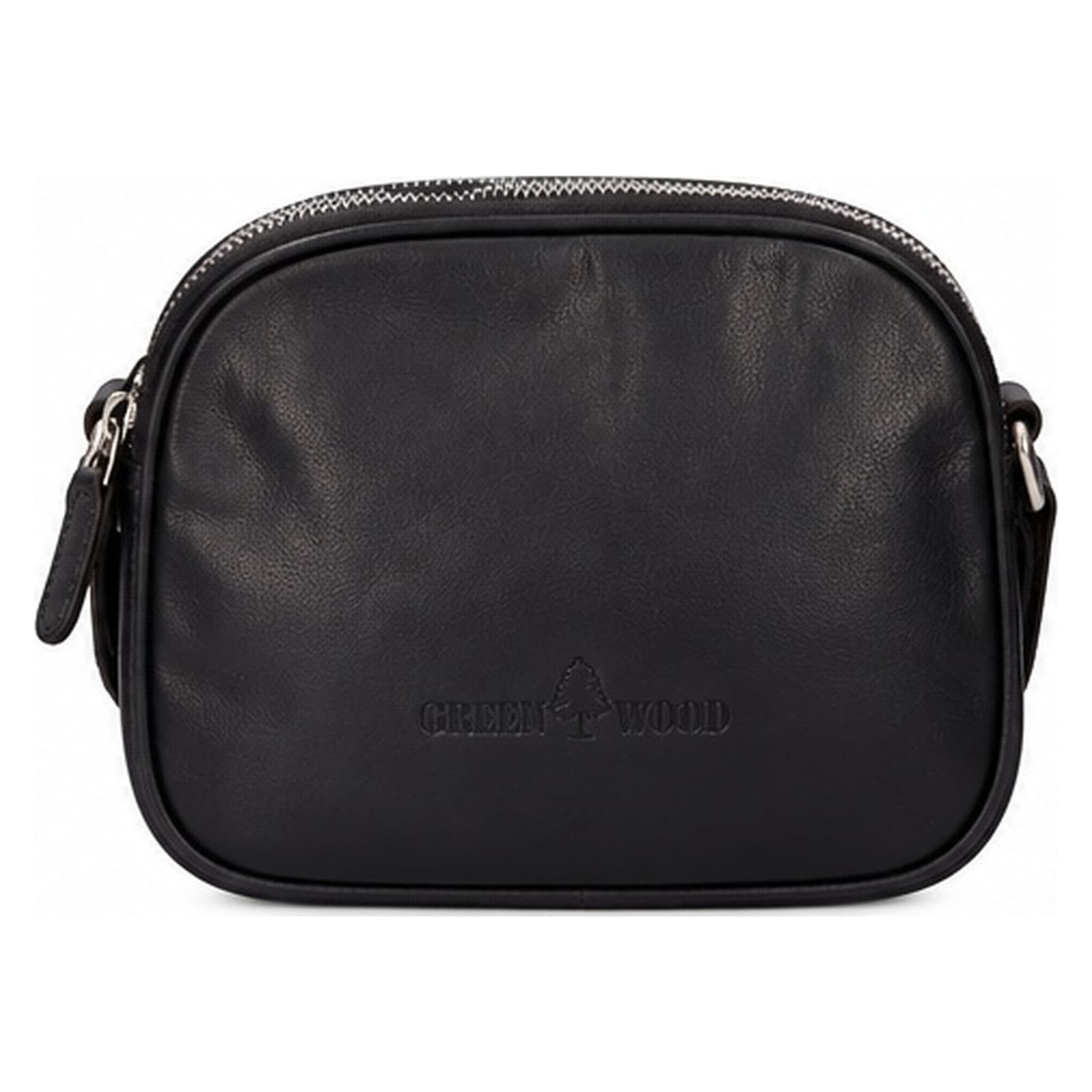 Kožená crossbody kabelka Greenwood Vigi, černá