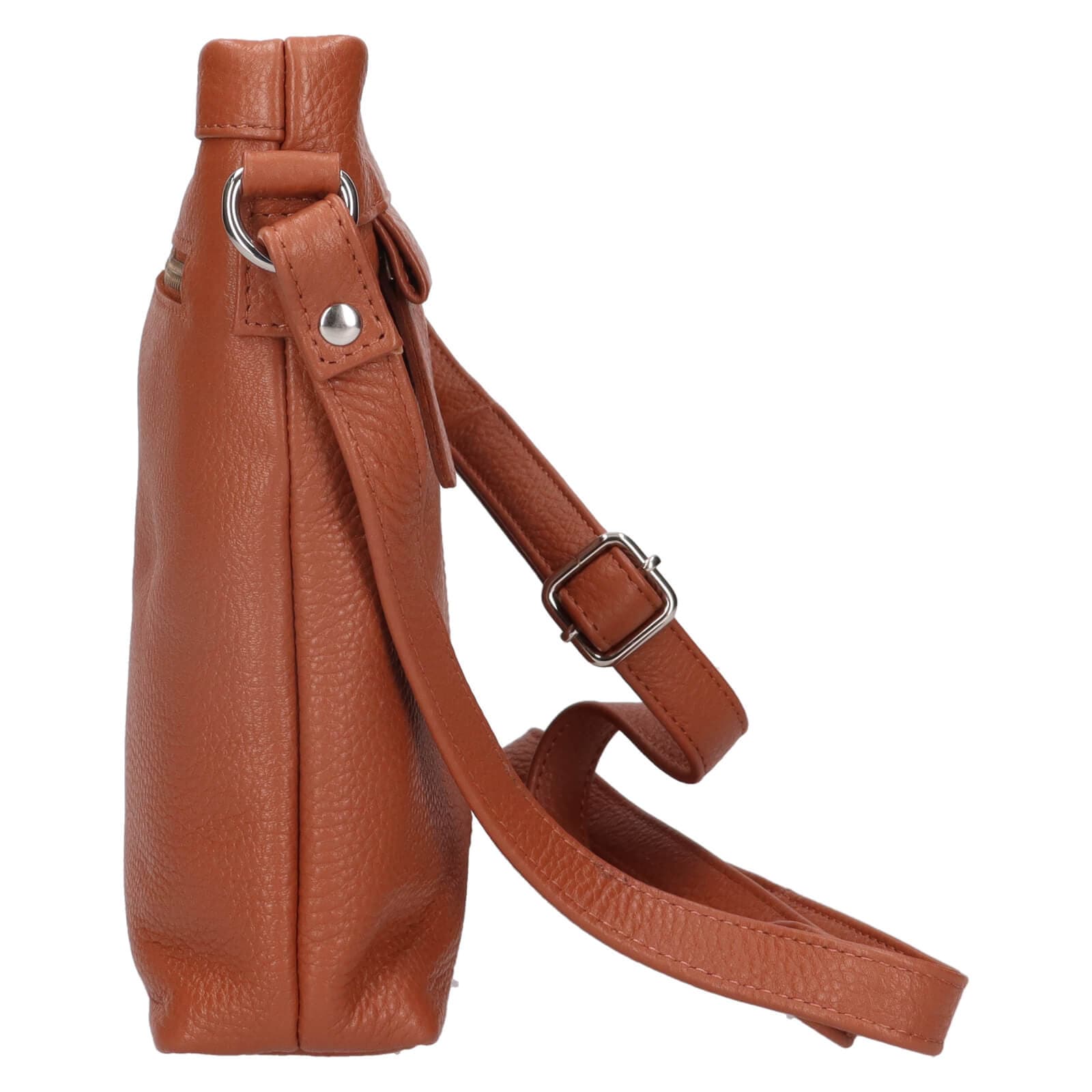 Kožená crossbody kabelka Justified Rosalie, hnědá 4