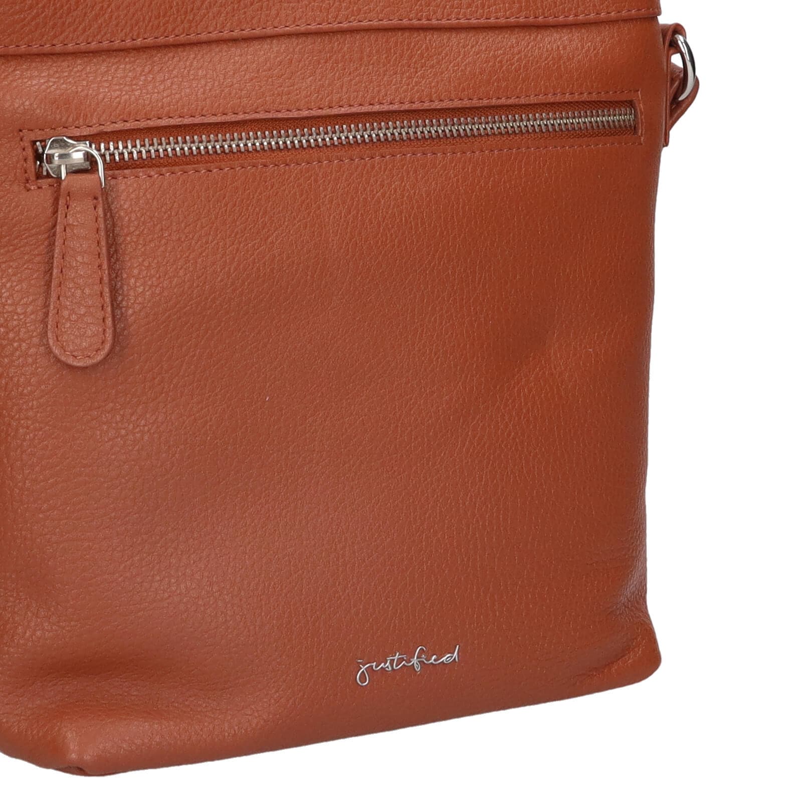 Kožená crossbody kabelka Justified Rosalie, hnědá 5