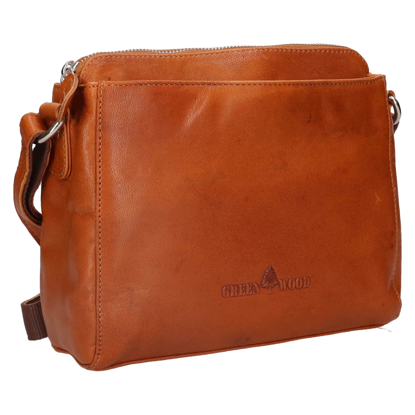 Kožená crossbody kabelka Greenwood Melony, hnědá 2