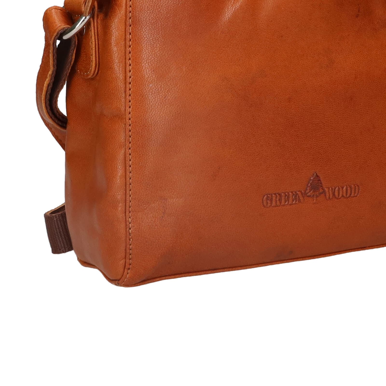Kožená crossbody kabelka Greenwood Melony, hnědá 5