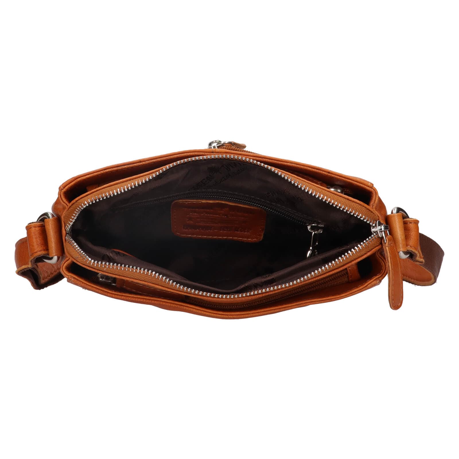 Kožená crossbody kabelka Greenwood Melony, hnědá 6