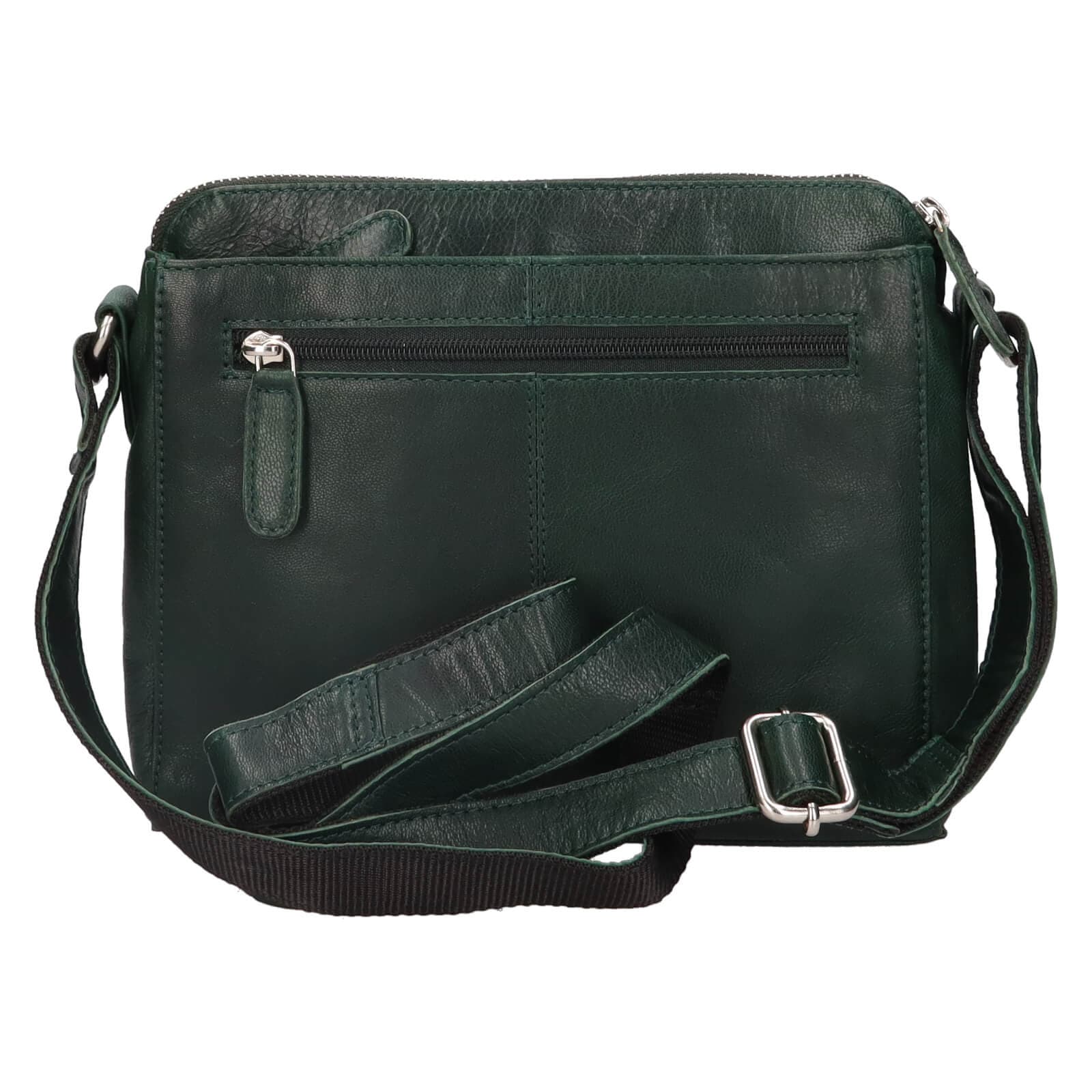 Kožená crossbody kabelka Greenwood Melony, zelená 3