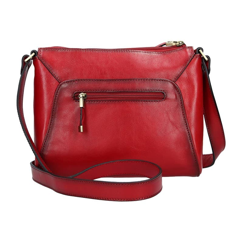Kožená crossbody kabelka Katana Selma, červená 3