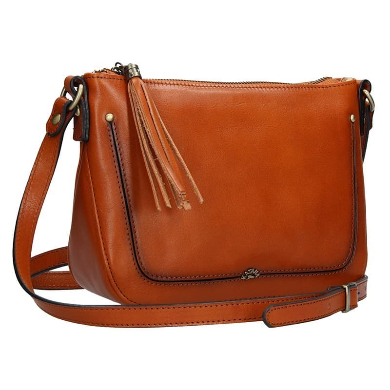 Kožená crossbody kabelka Katana Rena, červená 2