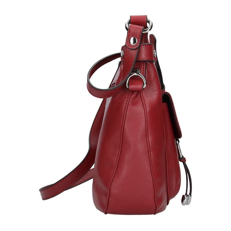 Kožená crossbody kabelka Hexagona Ritta, černá 4
