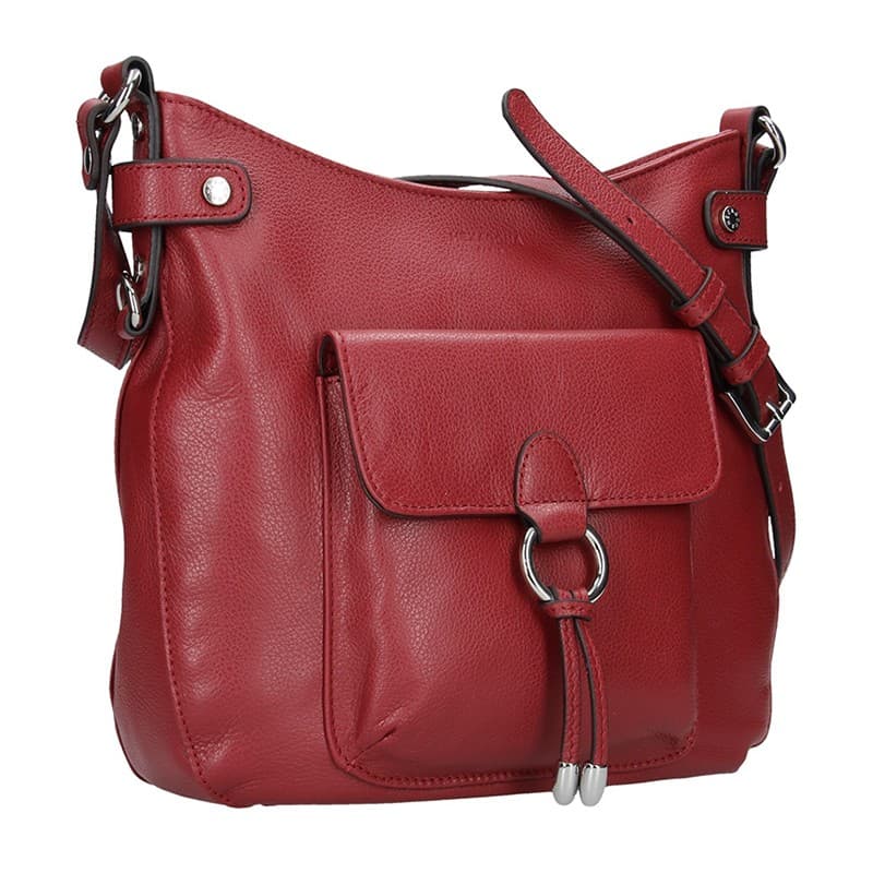 Kožená crossbody kabelka Hexagona Ritta, černá 2