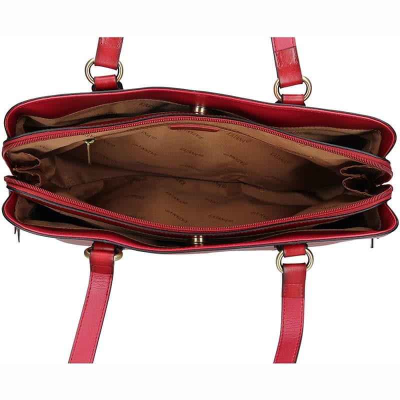 Elegantní kožená kabelka Katana Paloma, hnědá 6