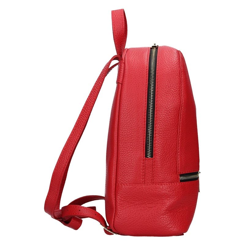 Kožený batoh Facebag Paloma, červená 3