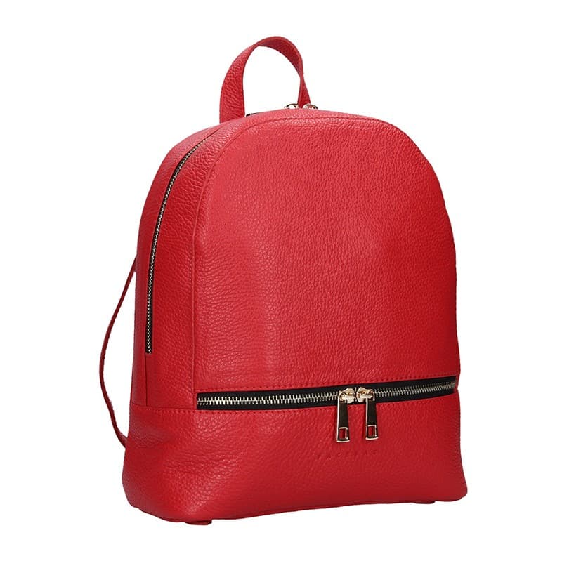 Kožený batoh Facebag Paloma, červená 2
