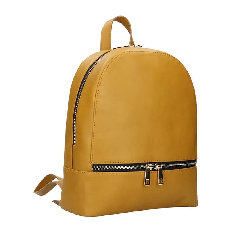 Kožený batoh Facebag Paloma, žlutá 2