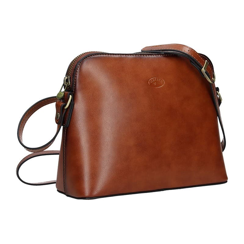 Kožená crossbody kabelka Katana Nicolet, červená 2