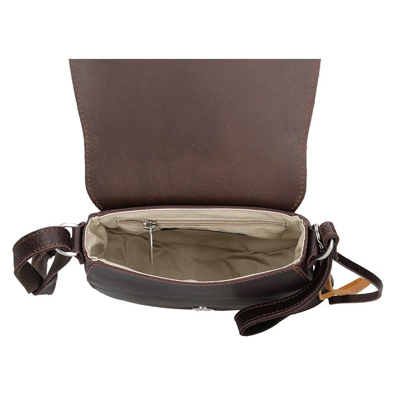 Luxusní kožené crossbody Daag Inke, hnědá 6