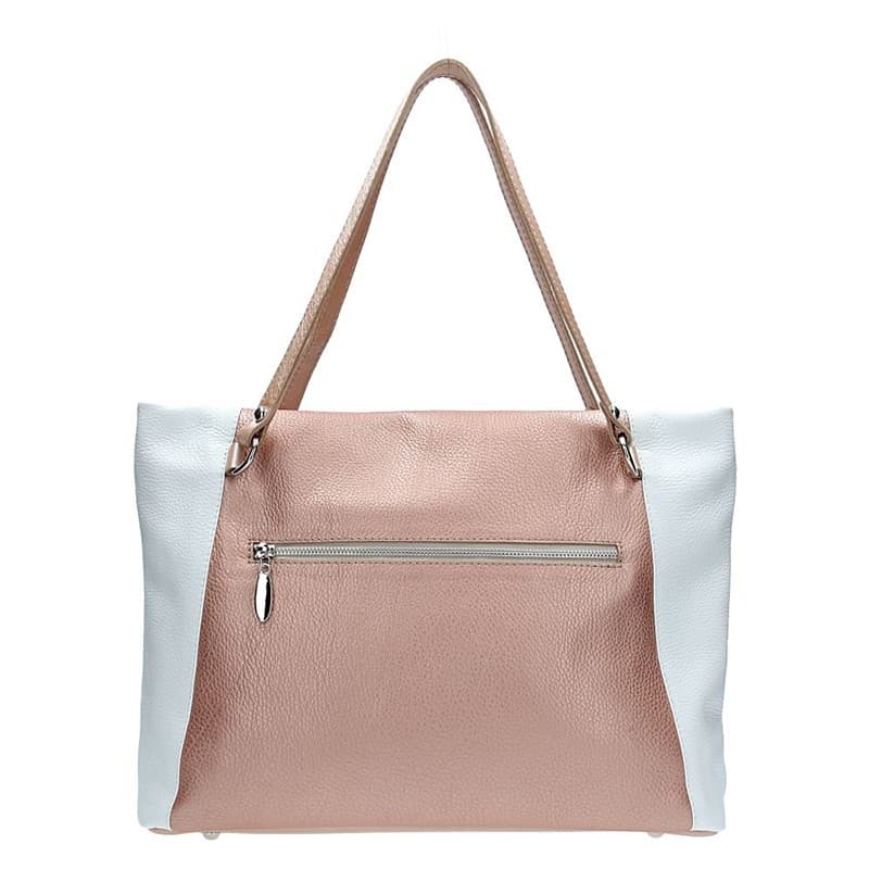 Kožená kabelka Facebag Joana, růžová 4