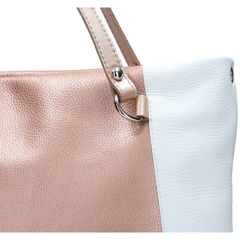 Kožená kabelka Facebag Joana, růžová 5