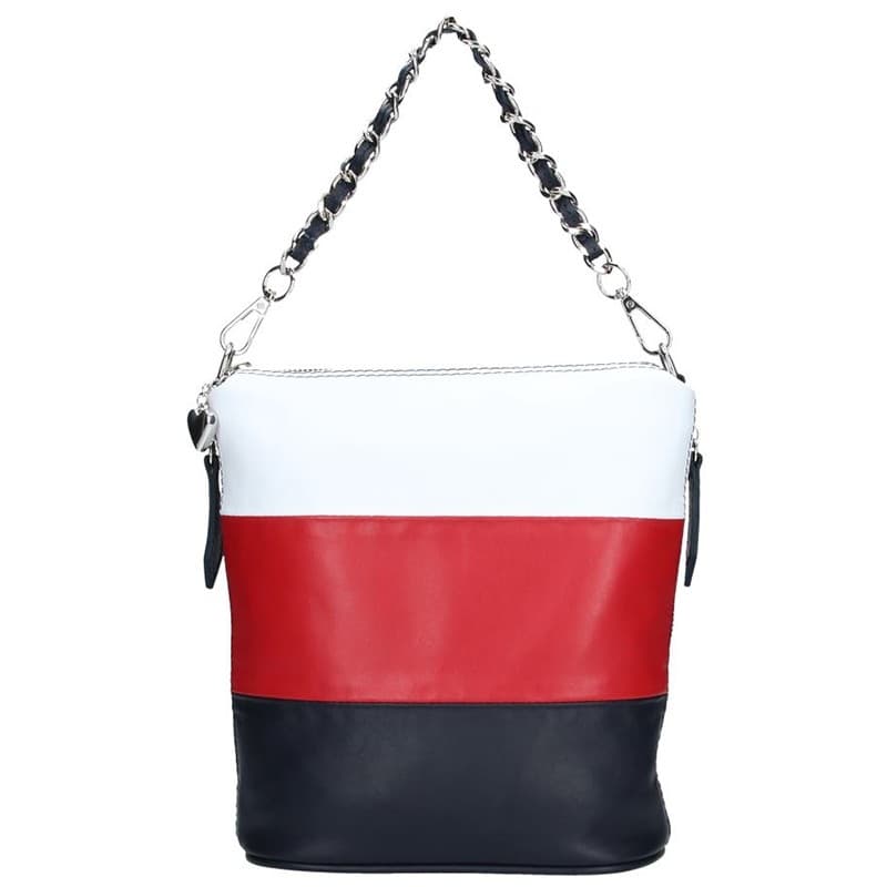 Kožená kabelka Facebag Marta, červená