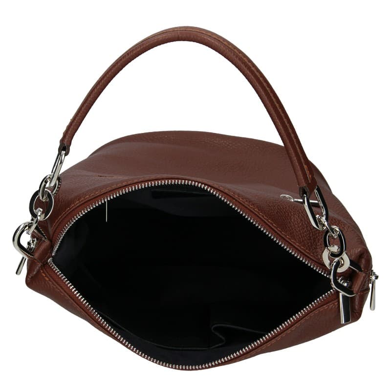 Kožená kabelka Facebag Talma, hnědá 6