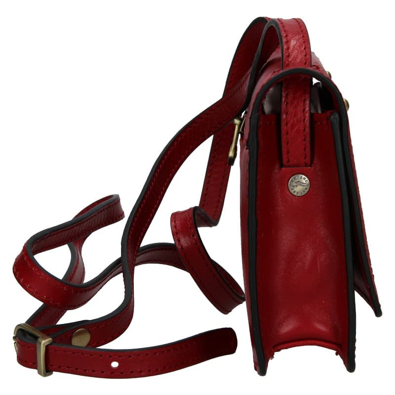 Kožená crossbody kabelka Katana Nicca, červená 4