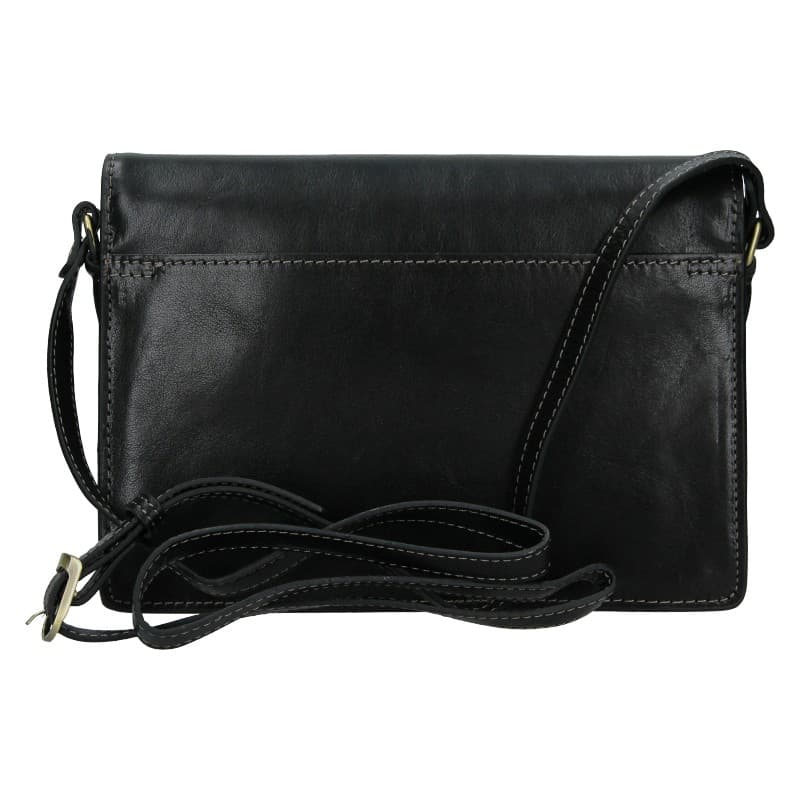 Kožená crossbody kabelka Katana Amande, černá 3