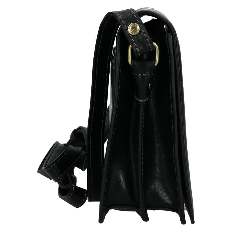 Kožená crossbody kabelka Katana Amande, černá 4