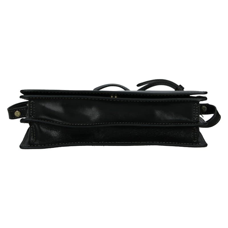 Kožená crossbody kabelka Katana Amande, černá 5