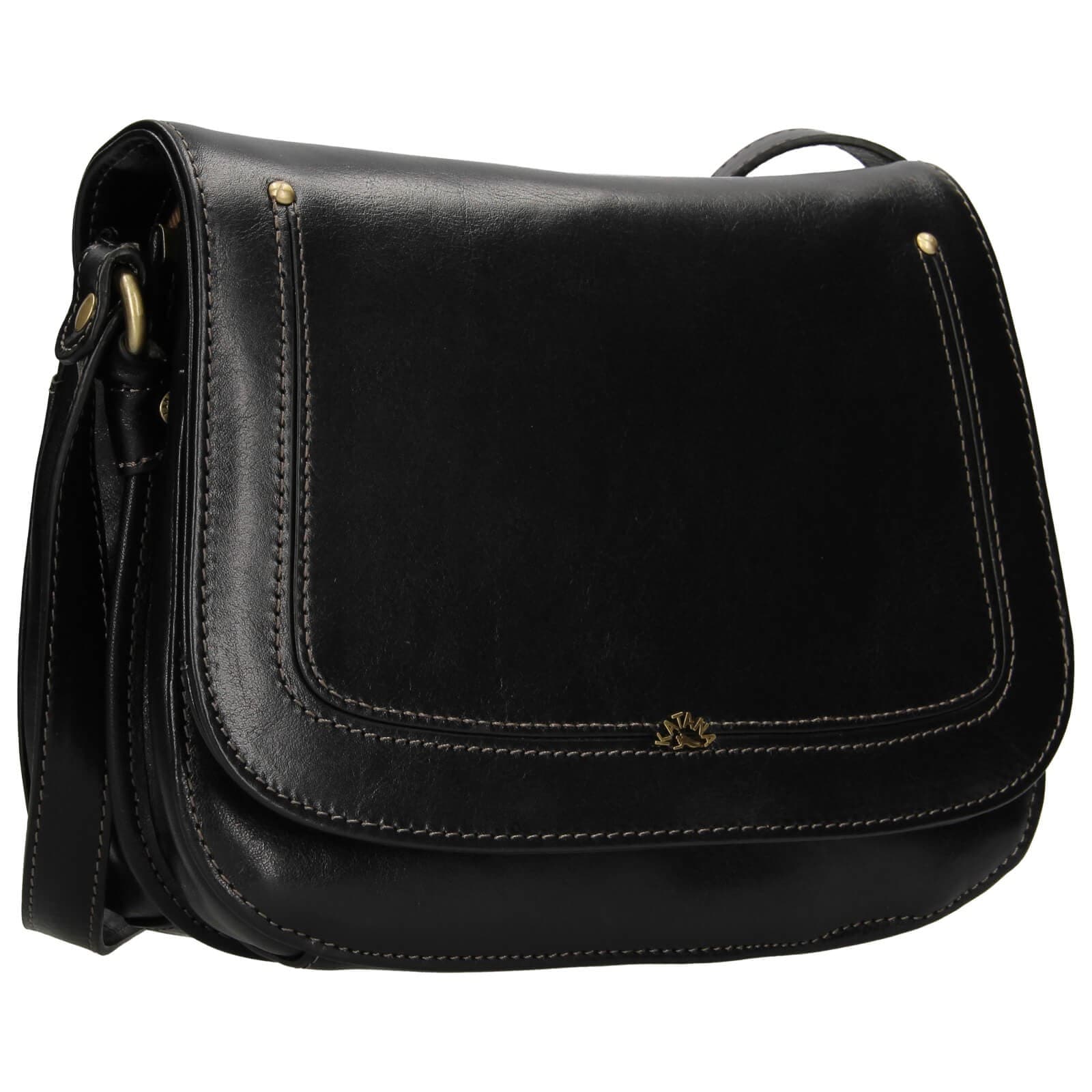 Kožená crossbody kabelka Katana Zorra, černá 2