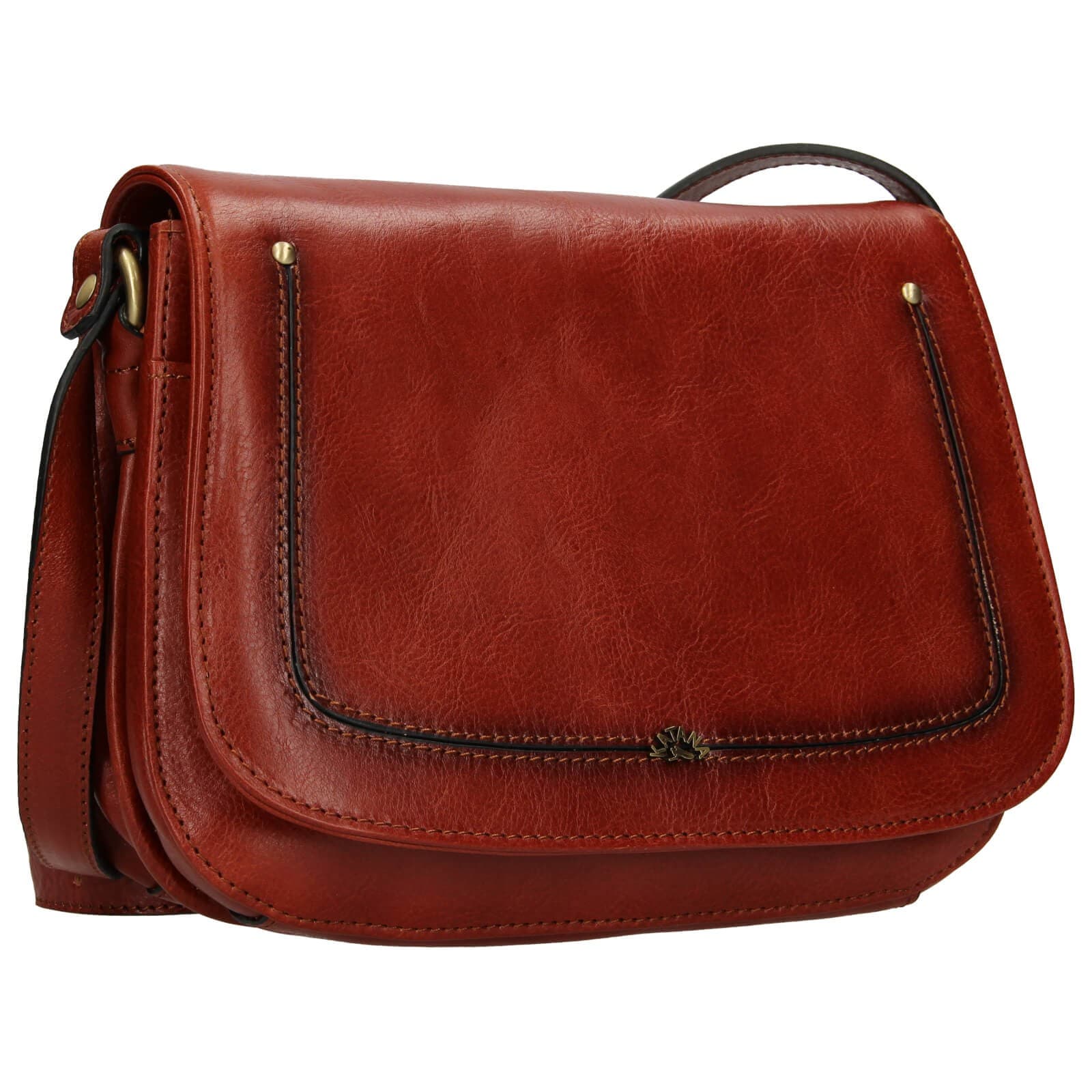 Kožená crossbody kabelka Katana Zorra, hnědá 2