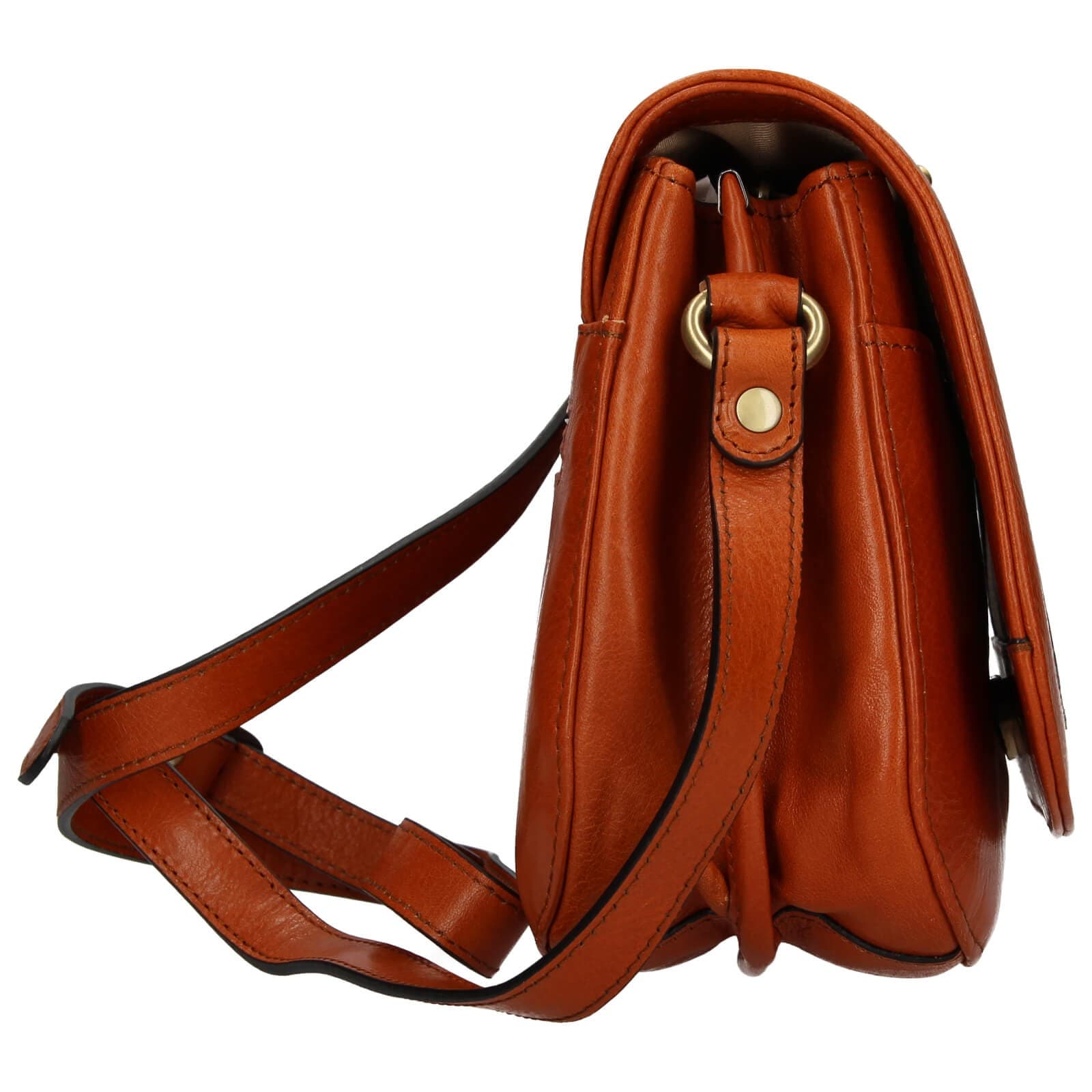 Kožená crossbody kabelka Katana Zorra, hnědá 4