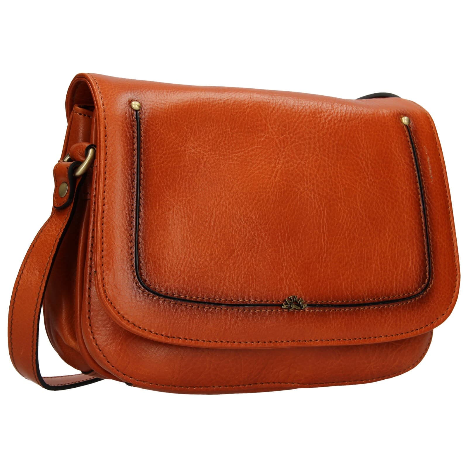 Kožená crossbody kabelka Katana Zorra, hnědá 2