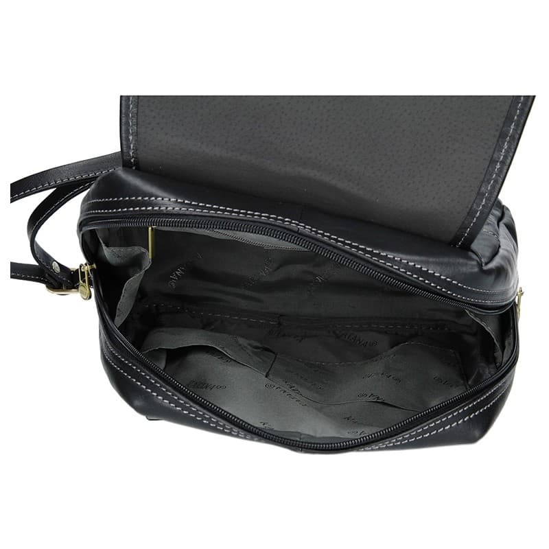 Elegantní kožený batoh Katana Nora- černá 5