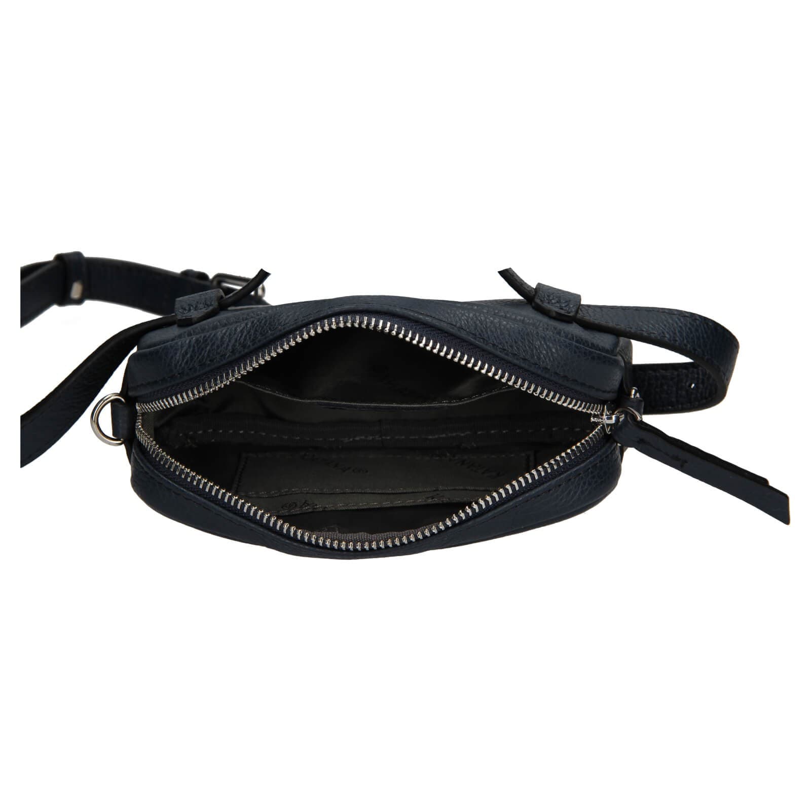 Kožená ledvinko- kabelka Katana Marcels, modrá 6