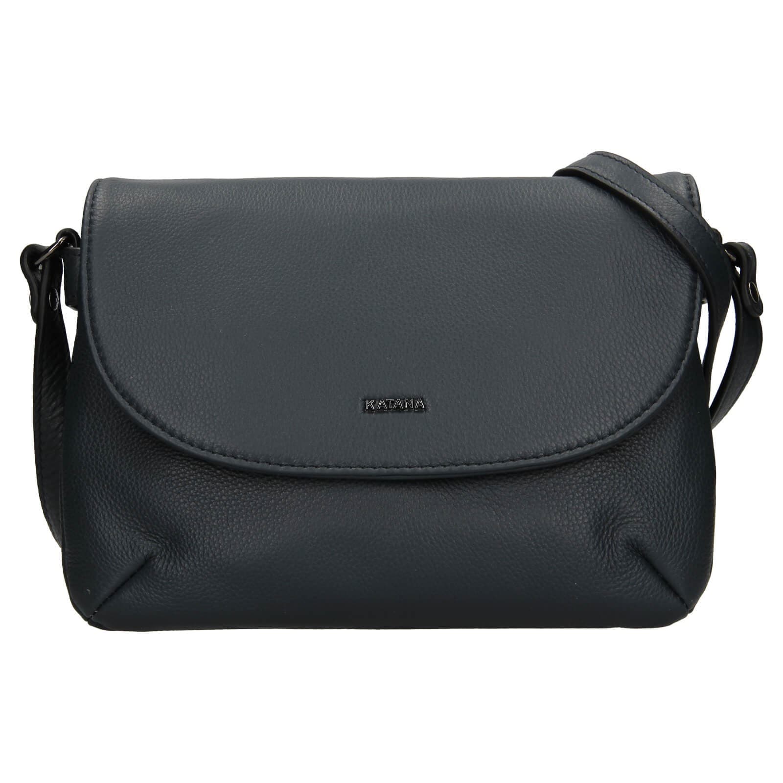 Kožená crossbody kabelka Katana Felipa, modrá 3