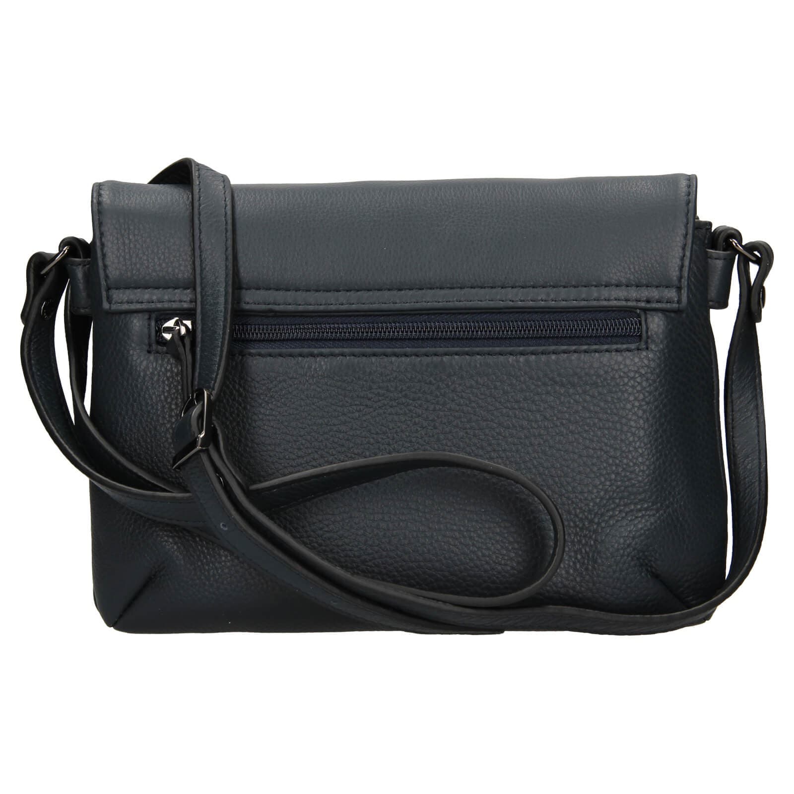 Kožená crossbody kabelka Katana Felipa, modrá 4