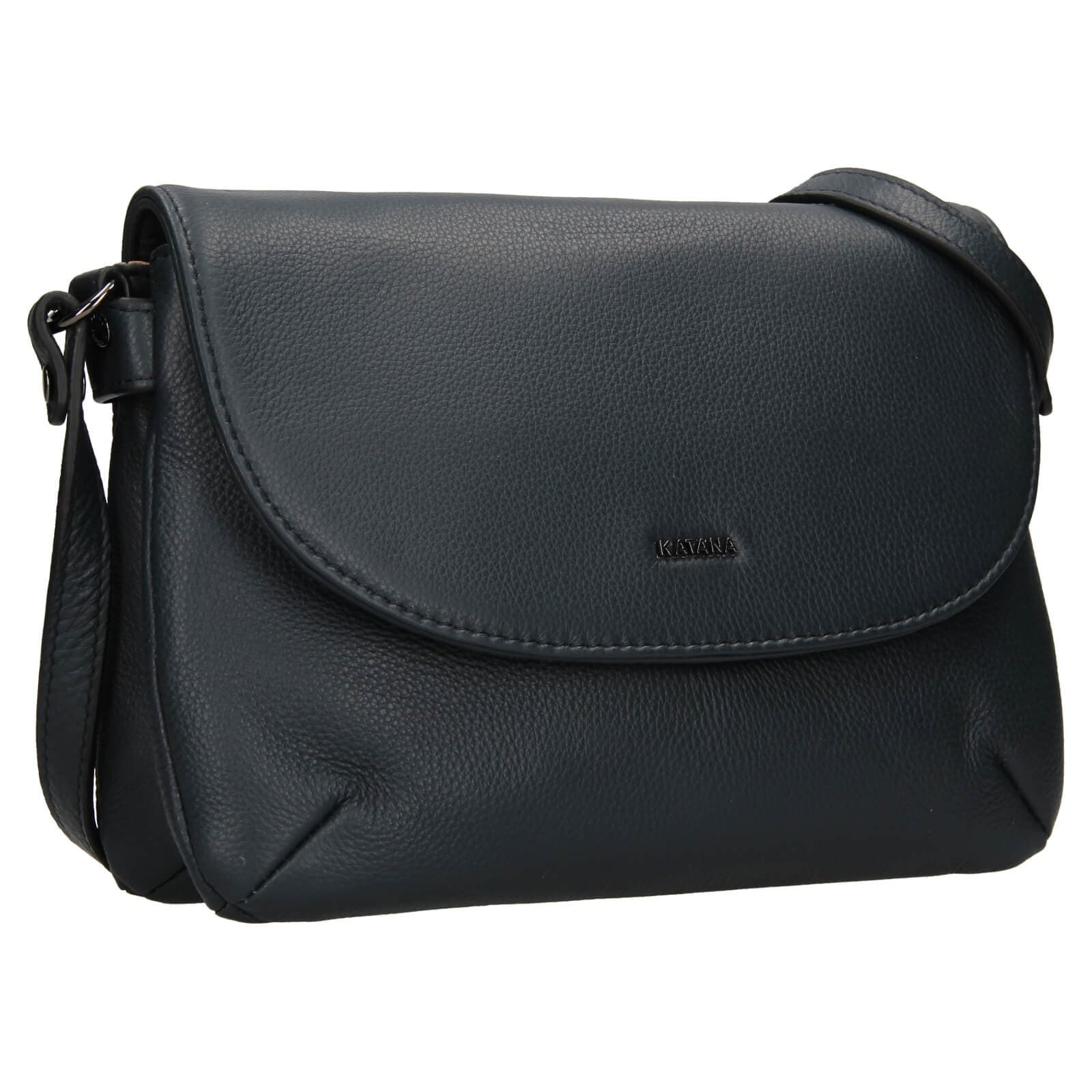 Kožená crossbody kabelka Katana Felipa, modrá 2