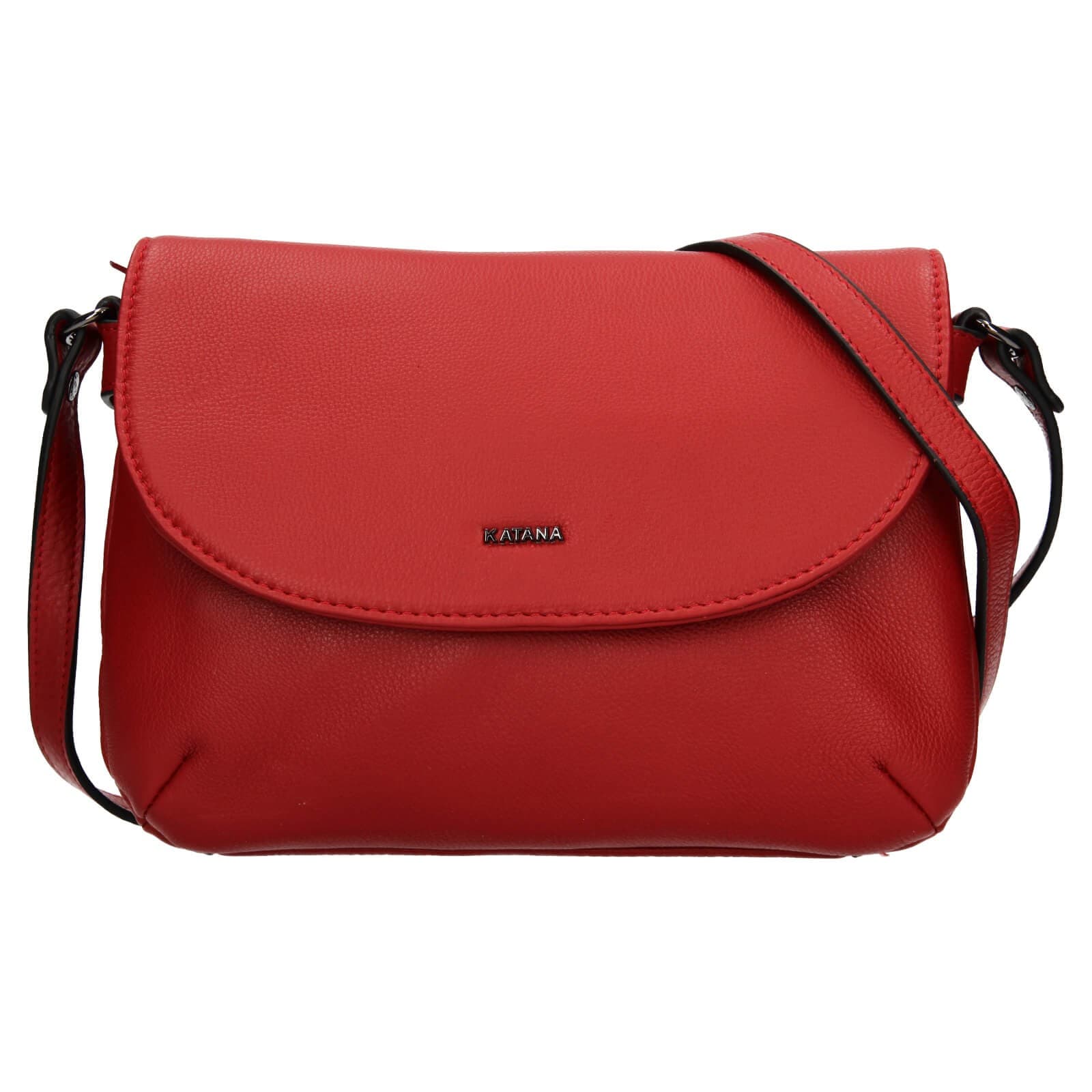 Kožená crossbody kabelka Katana Felipa, červená 3