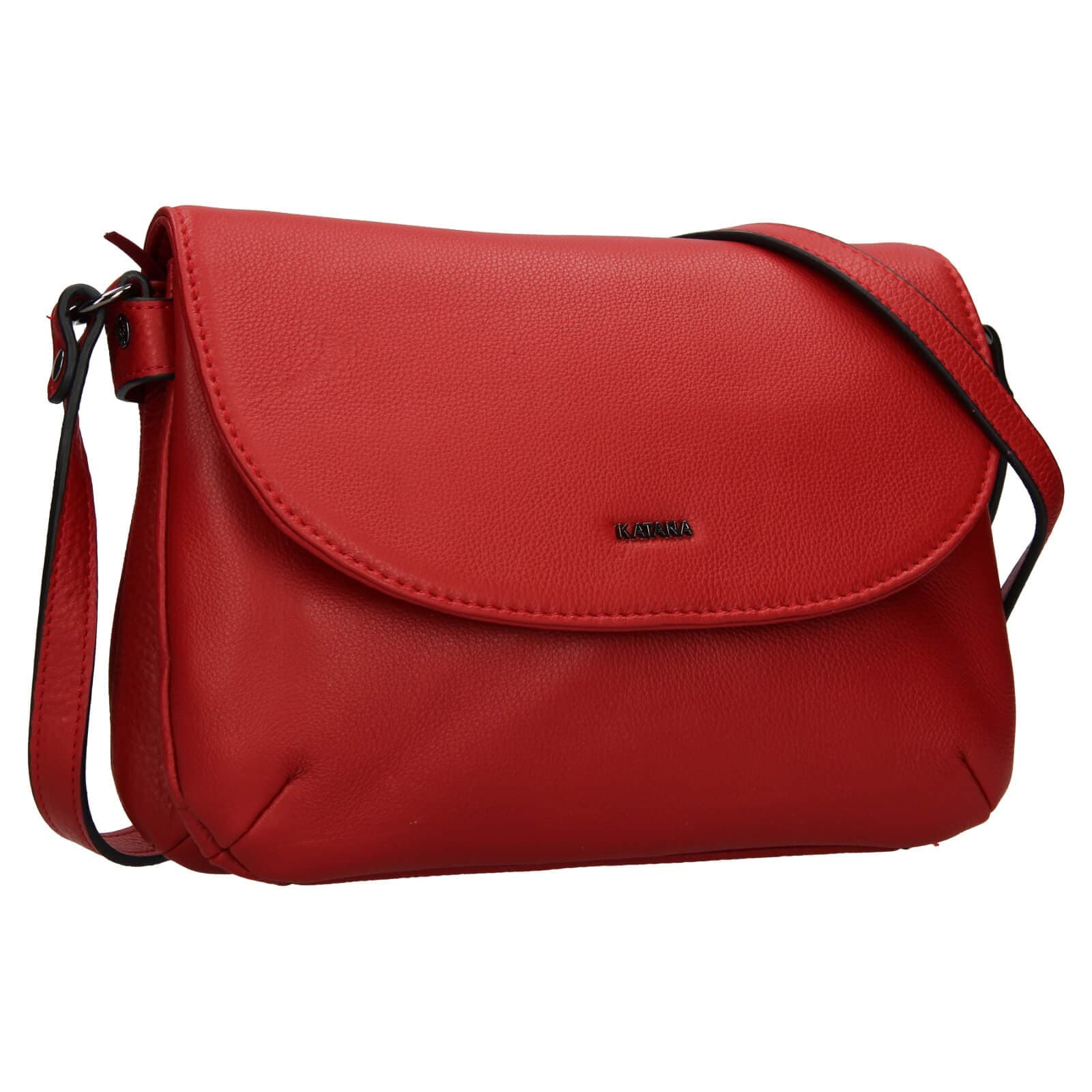 Kožená crossbody kabelka Katana Felipa, červená 2