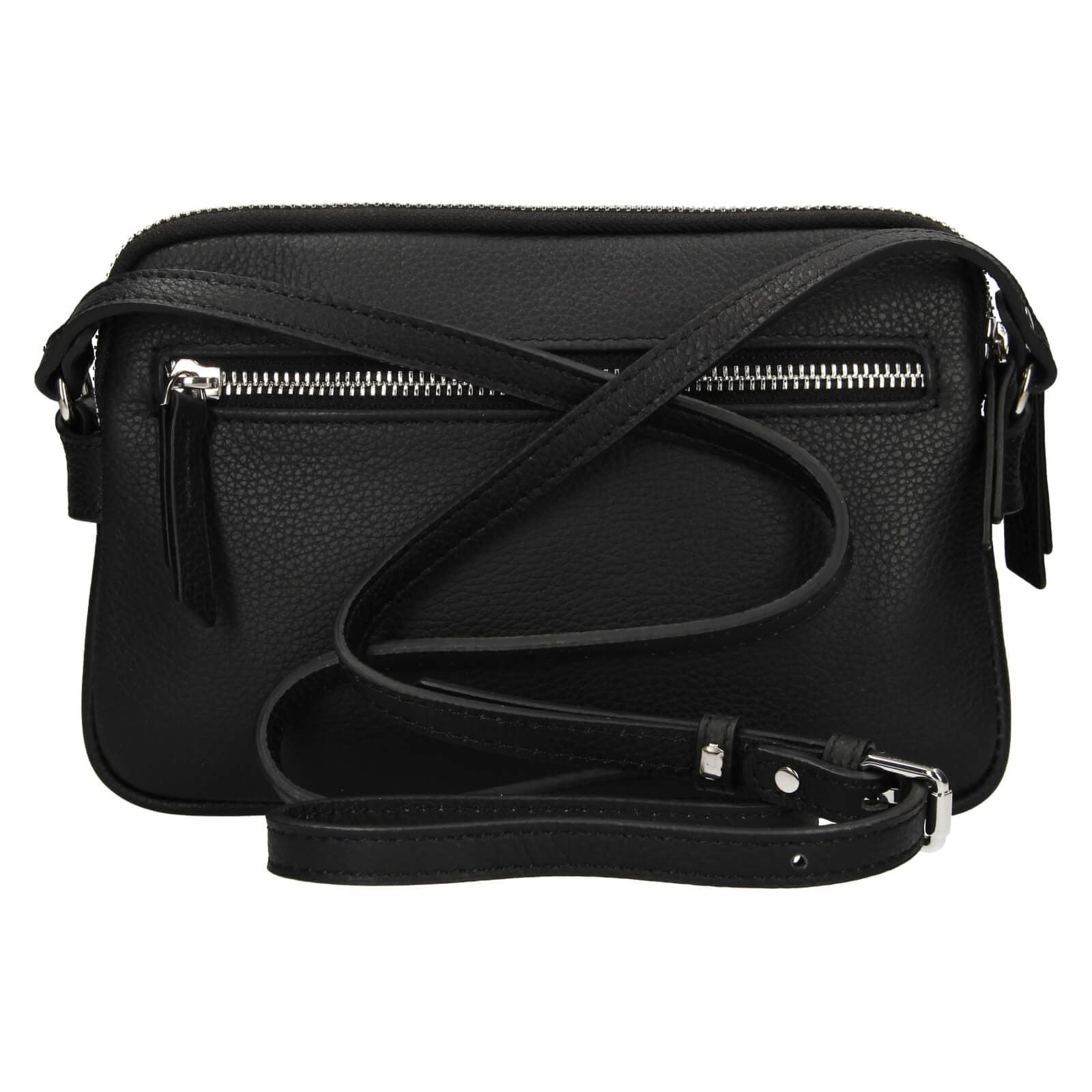 Kožená crossbody kabelka Katana Francia, černá 3