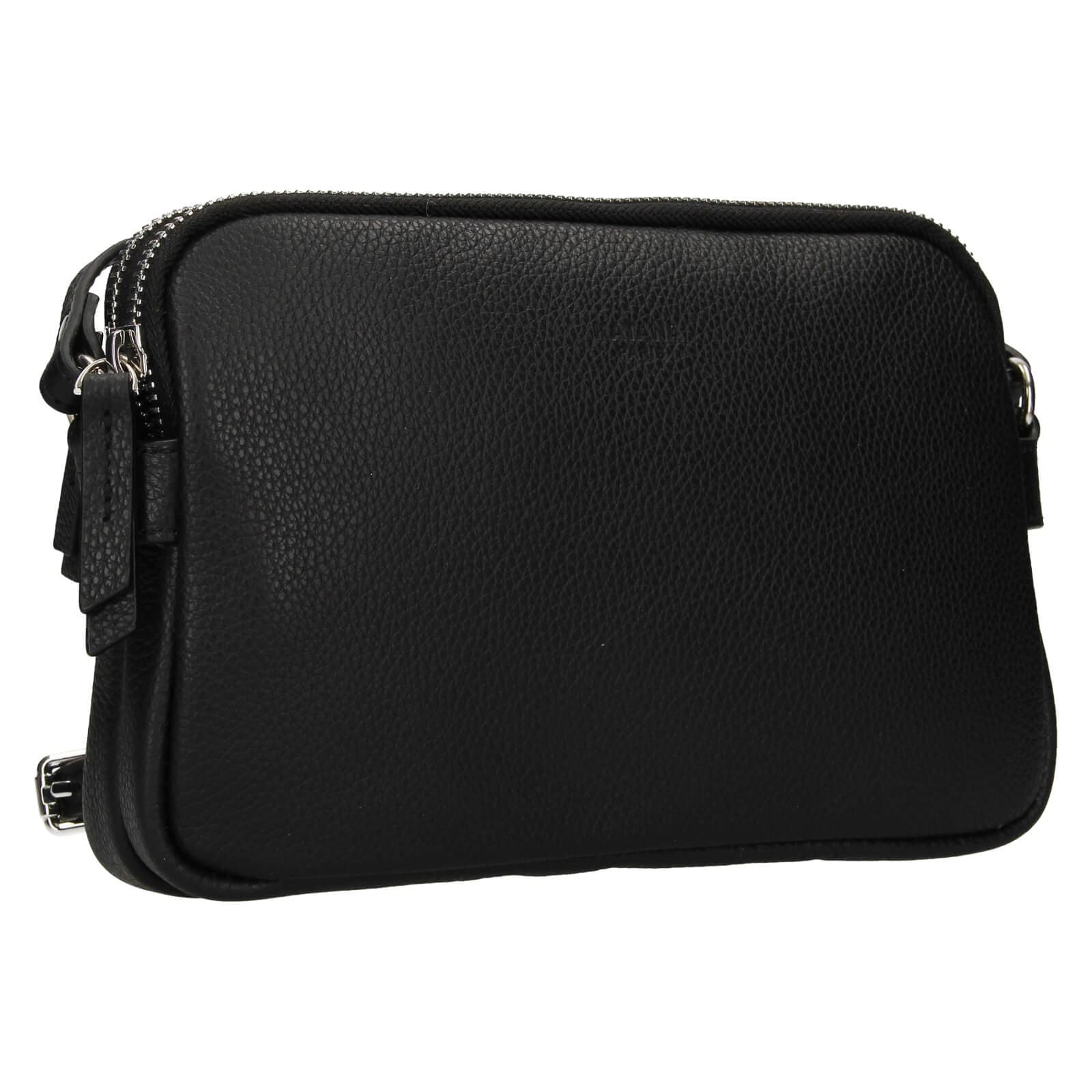 Kožená crossbody kabelka Katana Francia, černá 2