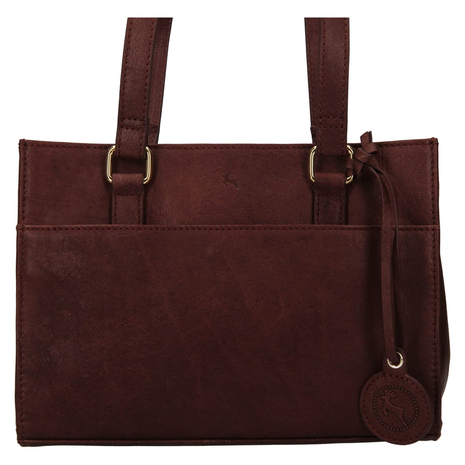 Malá kožená kabelka Ashwood Compact, hnědá 5