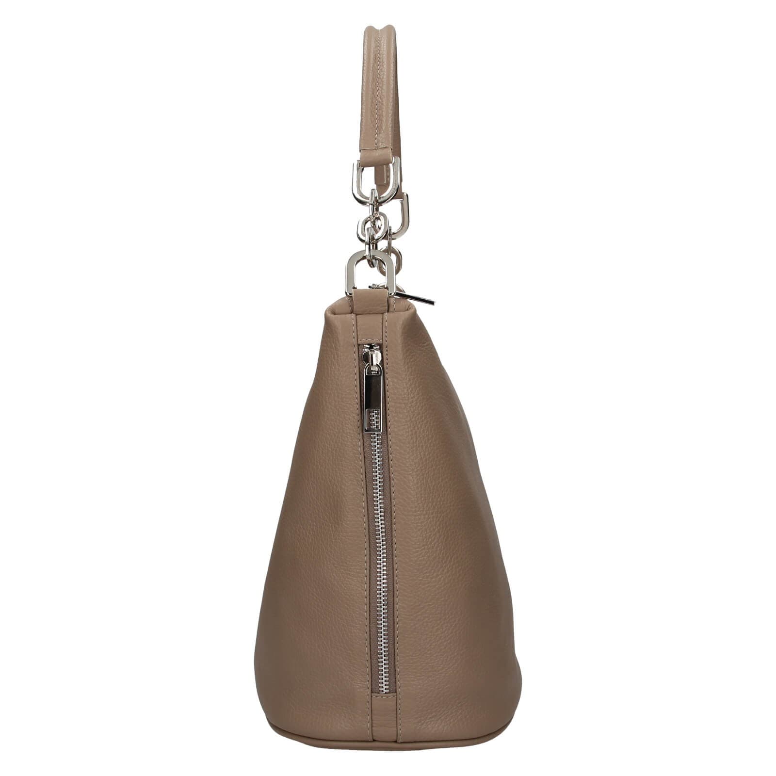 Kožená kabelka Facebag Talma, hnědá 4