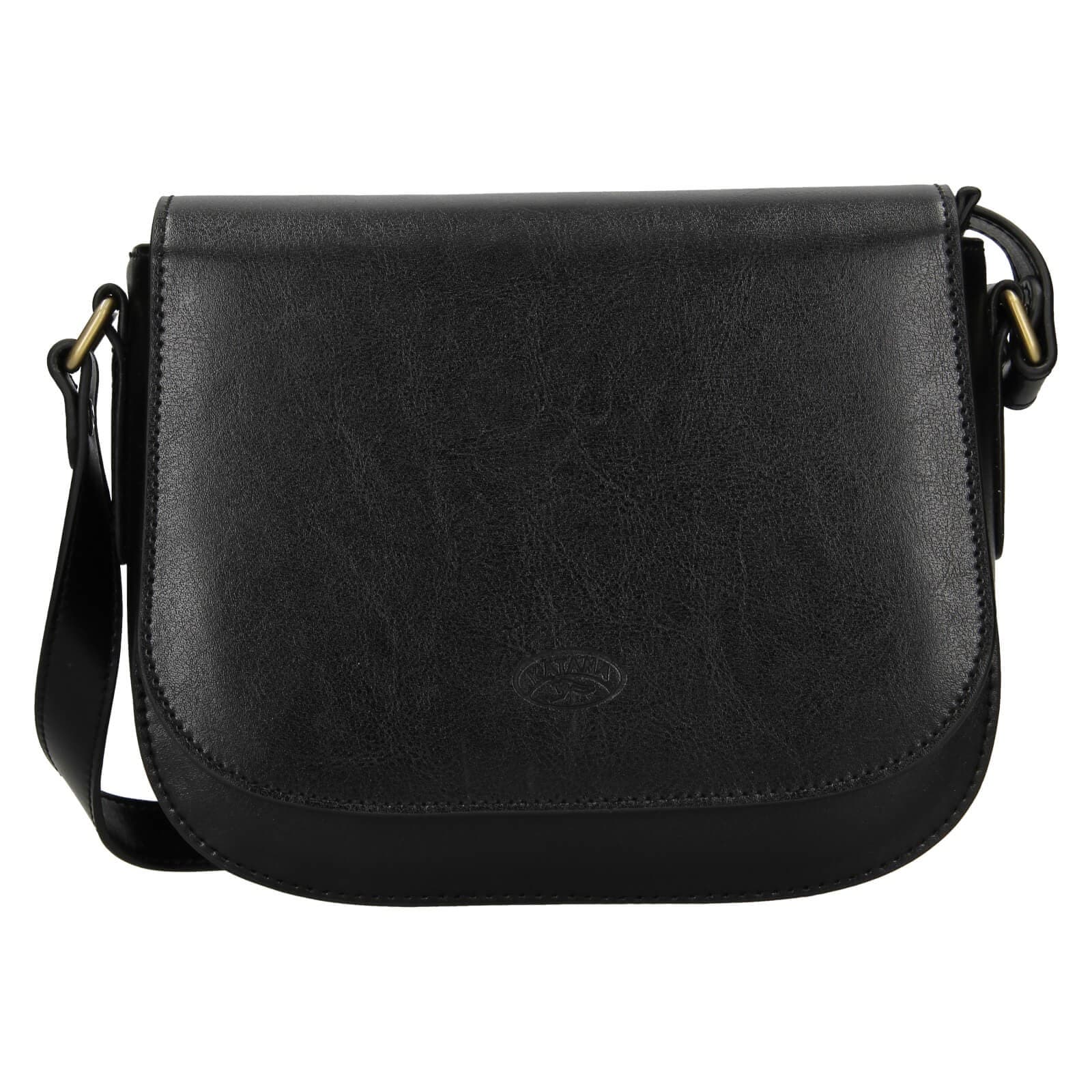 Kožená crossbody kabelka Katana Klara, černá