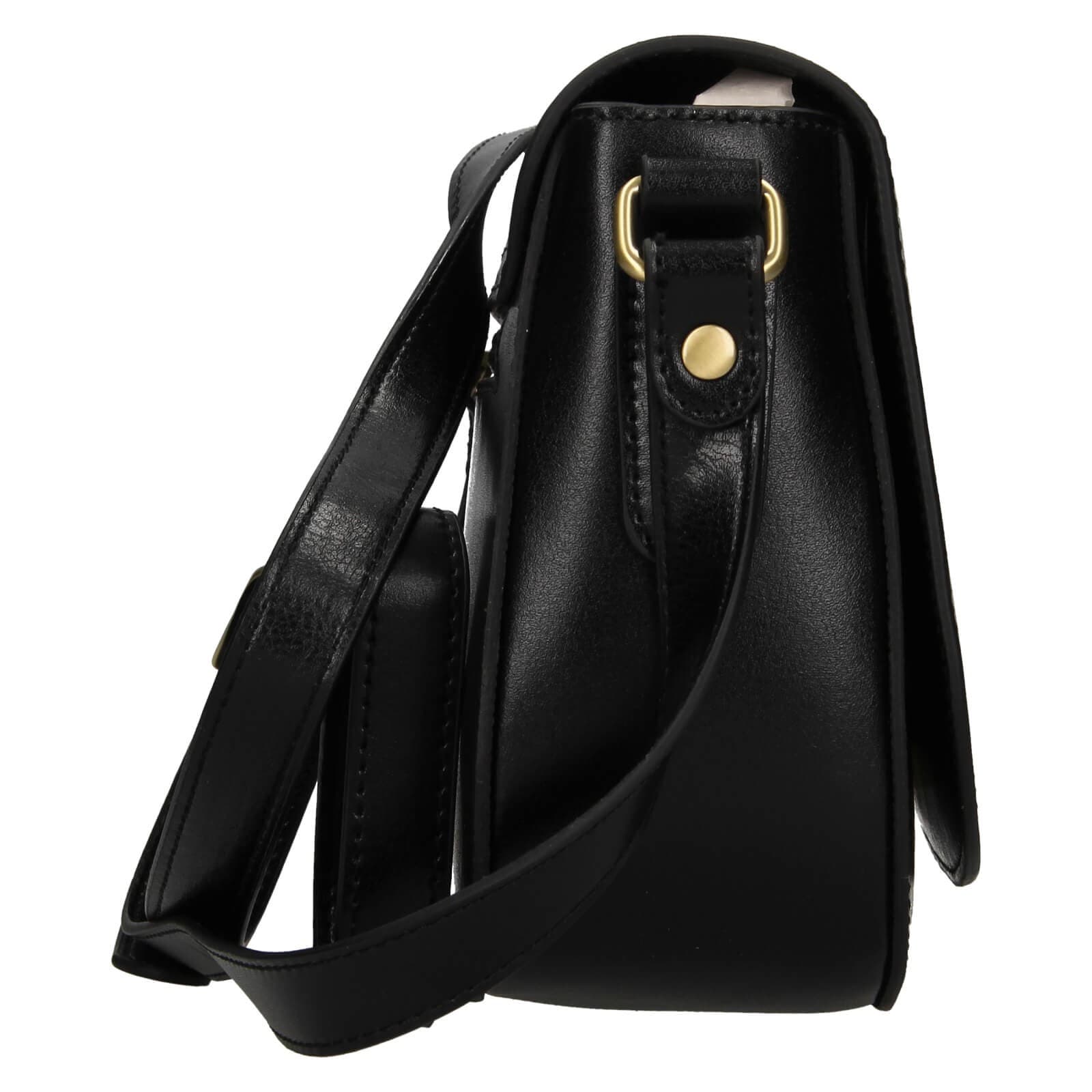 Kožená crossbody kabelka Katana Klara, černá 4